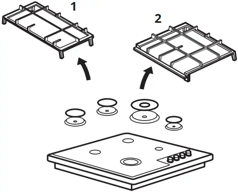 IKEA 205.234.23 SKÅLAN Gas Hob C4