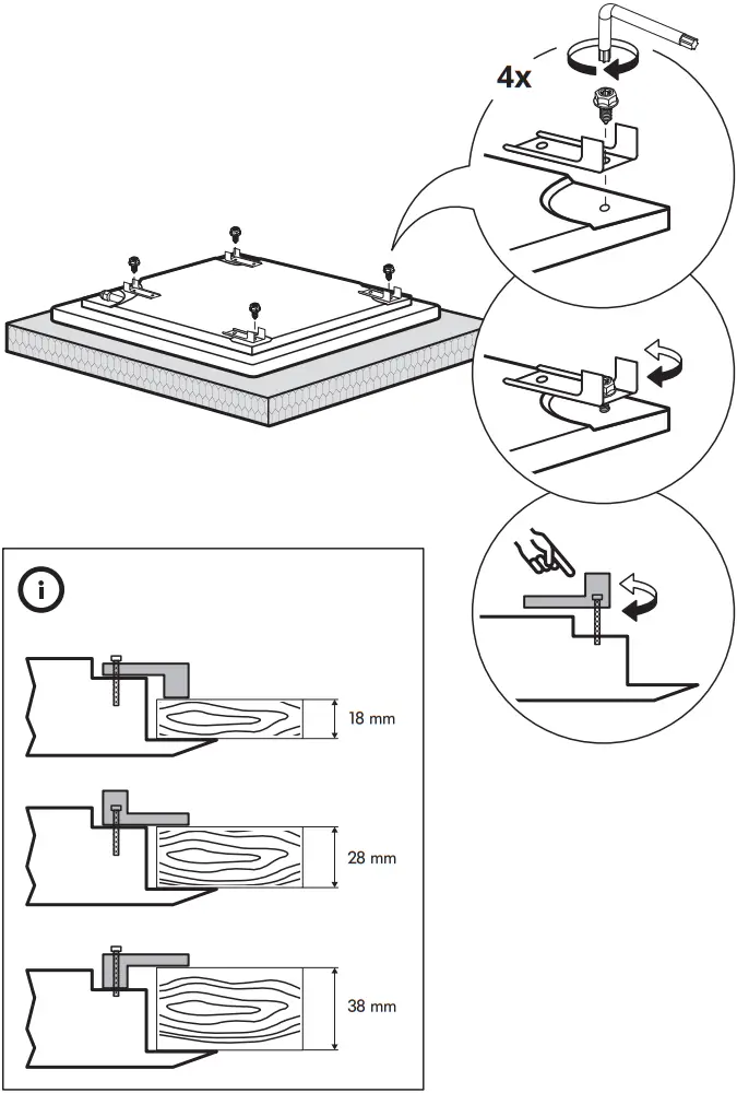 IKEA 205.234.23 SKÅLAN Gas Hob C6