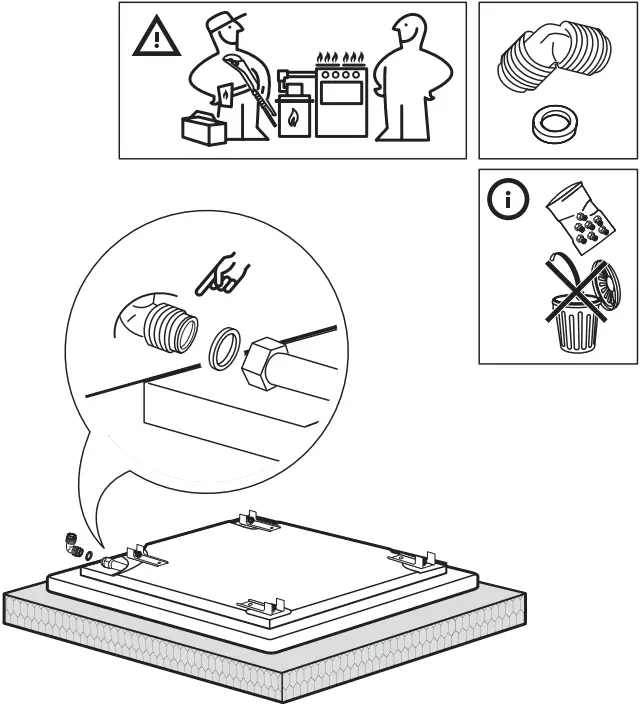 IKEA 205.234.23 SKÅLAN Gas Hob C7a
