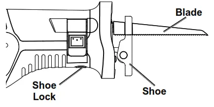 Bauer 56396 20V Cordless Reciprocating Saw - Battery