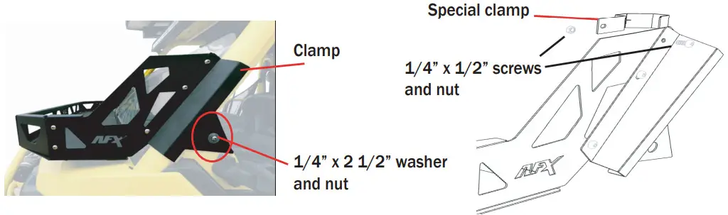 AFX MOTORSPORTS ACC108 Frontal Rack - plates and tighten