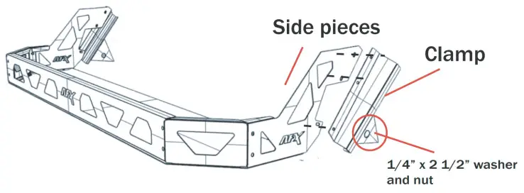 AFX MOTORSPORTS ACC108 Frontal Rack - tighten screws