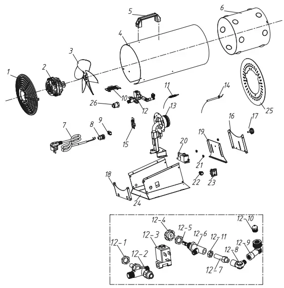 Bauer 59567 Forced Air Propane Portable Heater fig-15