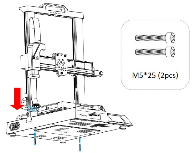 MINGDA Magician X2 3D Printer Direct Extruder Dual Gear Auto Level - Assemble 1