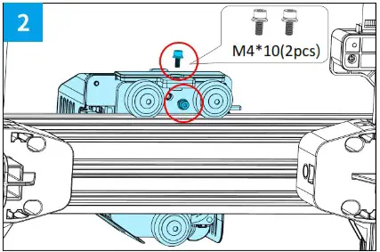 MINGDA Magician X2 3D Printer Direct Extruder Dual Gear Auto Level - Assemble 7