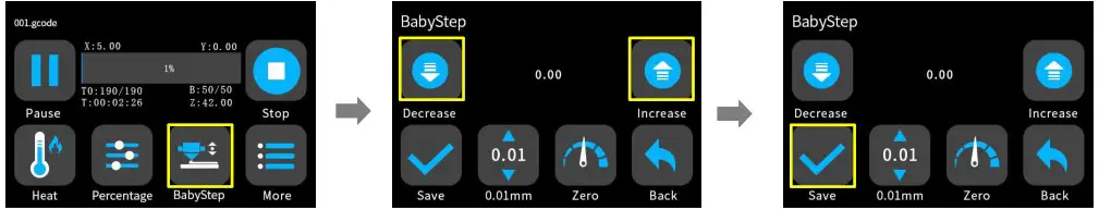 MINGDA Magician X2 3D Printer Direct Extruder Dual Gear Auto Level - adjust 1