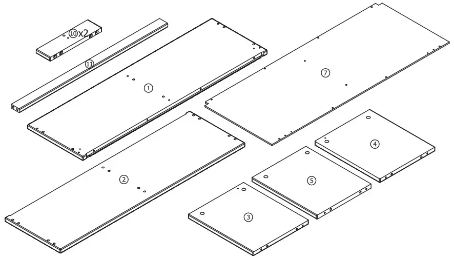 Oeuf 1PB S Perch Bunk Shelf - overview 3