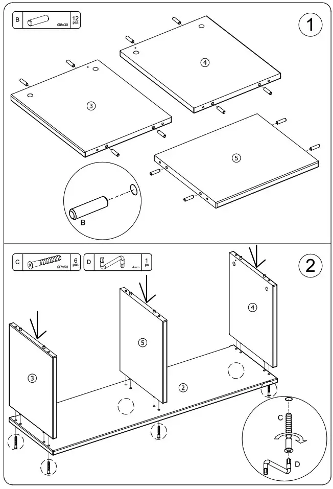 Oeuf 1PB S Perch Bunk Shelf - overview 4
