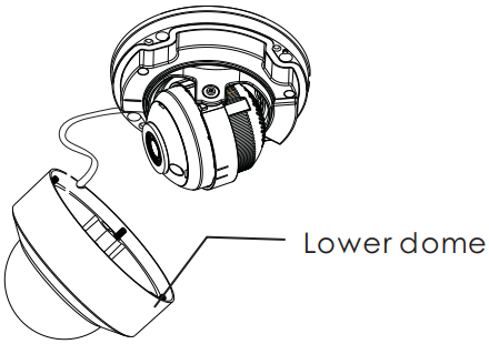 speco technologies O8D8 8MP Outdoor Network Dome Camera - Lower dome