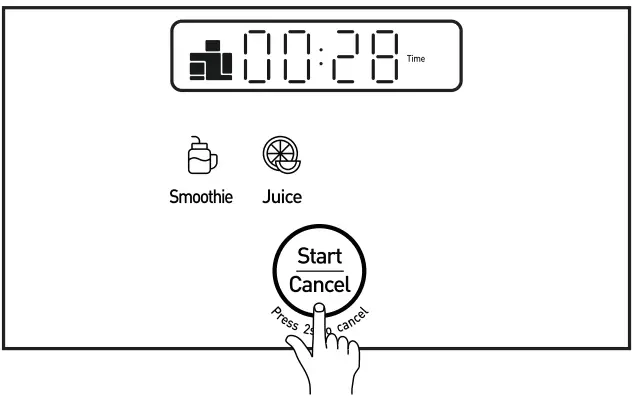 Joyoung L12 Y521 US01 Hands Free Washing Blender Mixeur Automatique - Start Button