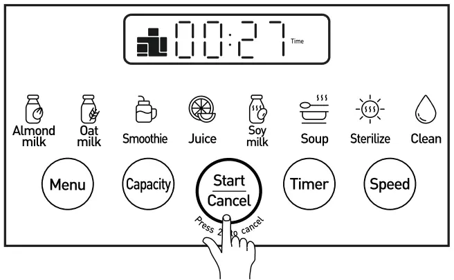 Joyoung L12 Y521 US01 Hands Free Washing Blender Mixeur Automatique - Start Function