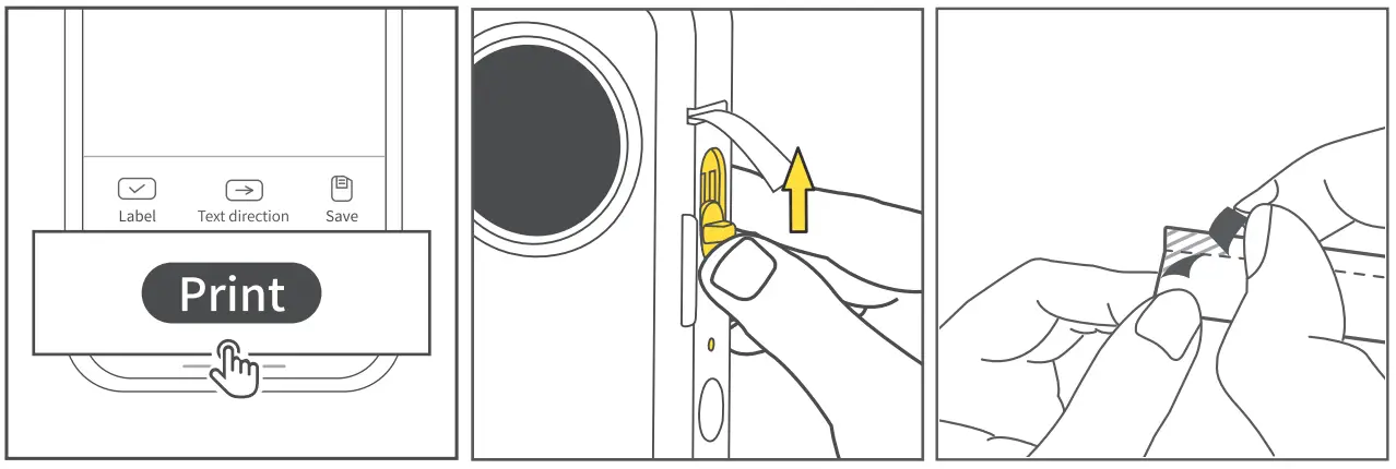 Phomemo D35 Wireless Bluetooth Labels Maker Portable Mini Label Printer - Creation Mode Setting 3