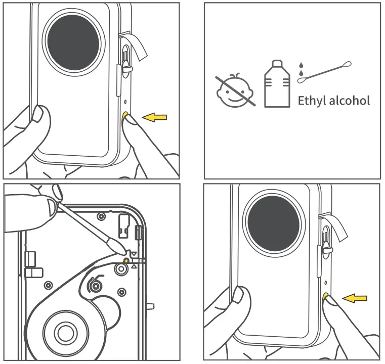 Phomemo D35 Wireless Bluetooth Labels Maker Portable Mini Label Printer - Daily Cleaning 1