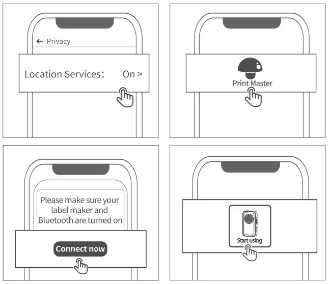 Phomemo D35 Wireless Bluetooth Labels Maker Portable Mini Label Printer - Label Maker Connection 1