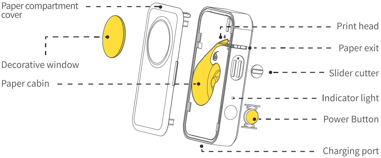 Phomemo D35 Wireless Bluetooth Labels Maker Portable Mini Label Printer - Label Maker display