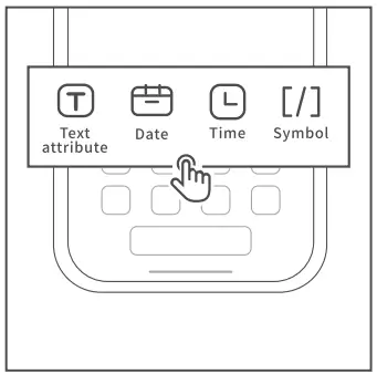 Phomemo D35 Wireless Bluetooth Labels Maker Portable Mini Label Printer - Printing Setting 2