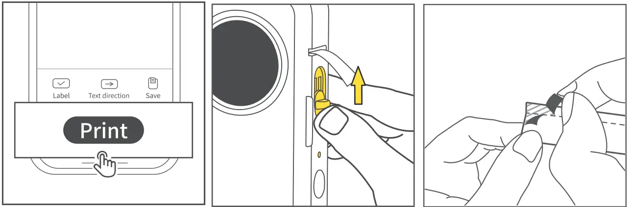 Phomemo D35 Wireless Bluetooth Labels Maker Portable Mini Label Printer - Printing Setting 3