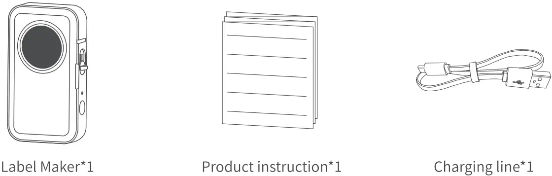 Phomemo D35 Wireless Bluetooth Labels Maker Portable Mini Label Printer - packing list