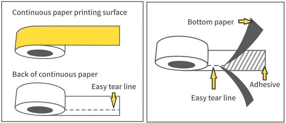 Phomemo D35 Wireless Bluetooth Labels Maker Portable Mini Label Printer - paper display