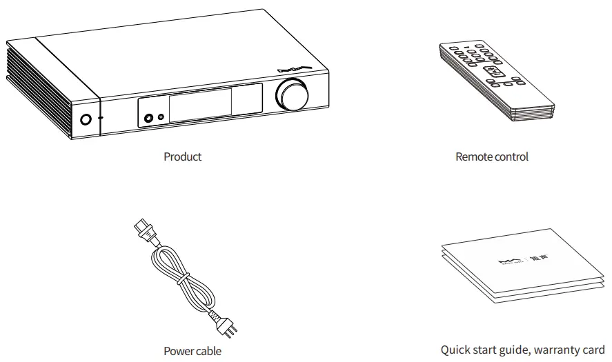 Matrix Audio element X2 Music Streamer - Packing list