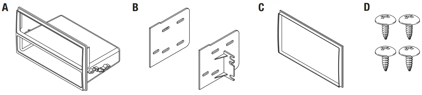 Metra 99 7614 Nissan NV Dash Kit - KIT COMPONENTS
