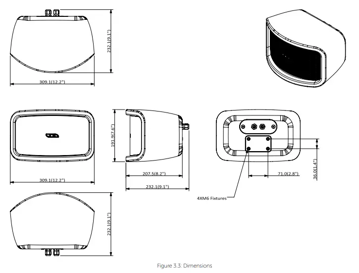 Cyclone 55 dimensions