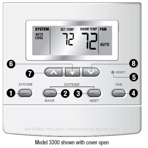 Braeburn-3300-Non-Programmable-Thermostat-Installation-Guide-FIG-1