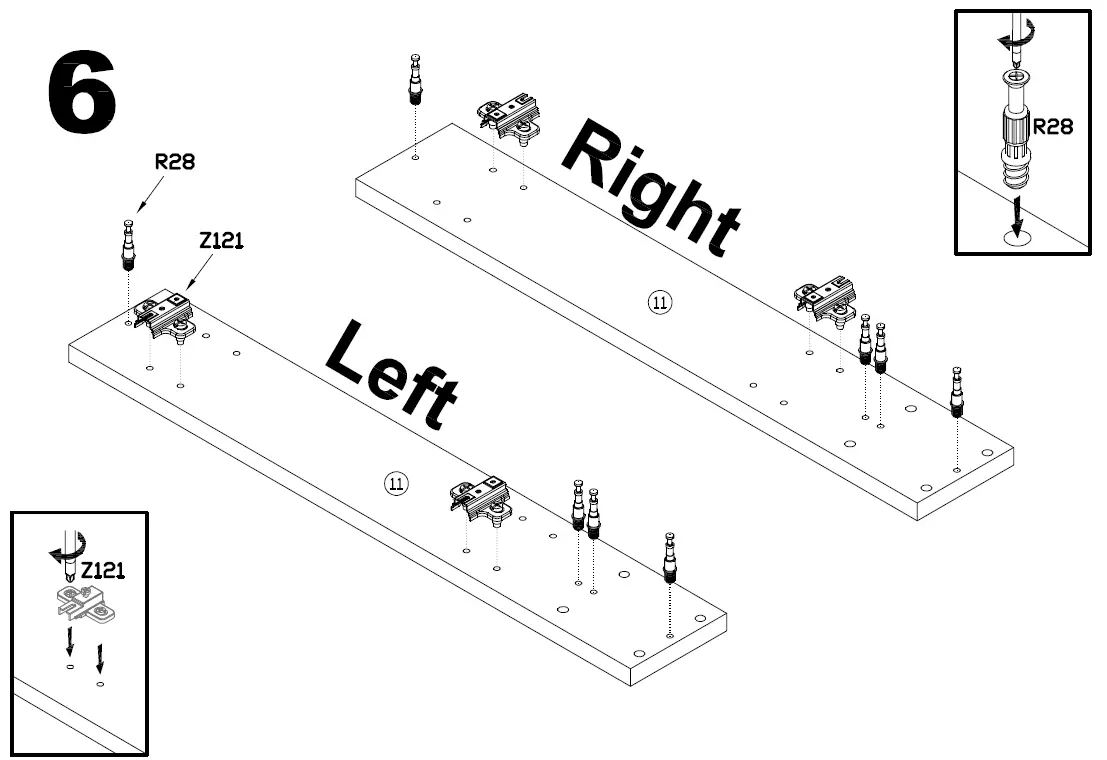 meble FURNITURE BL-EF Woody Electric Fireplace TV Stand 10