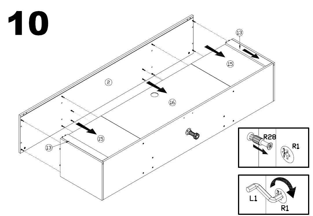 meble FURNITURE BL-EF Woody Electric Fireplace TV Stand 14