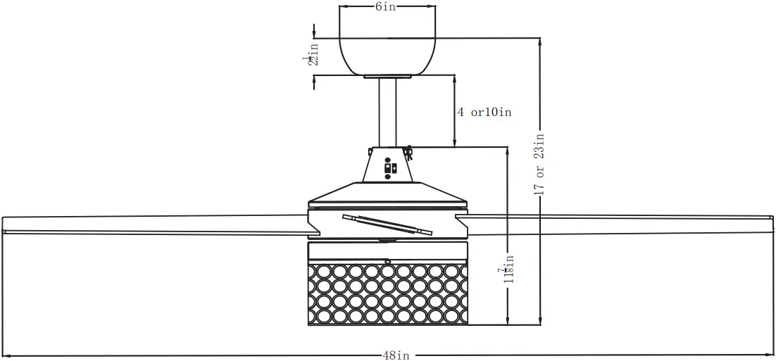 overstock F6297 1 Ceiling Fan - 28