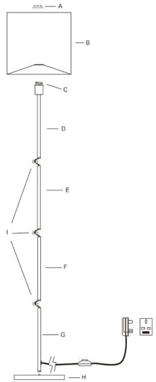 Home Store More 132617 Corrib Floor Lamp Mustard.jpg