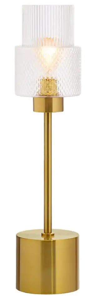 MARLEY E26 Gold-Colored Table Lamp