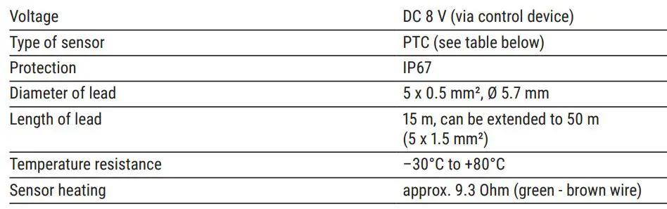 nVent RAYCHEM VIA-DU-20 Electronic Control Unit Instruction Manual - Ground temperature and moisture sensor VIA-DU-S20