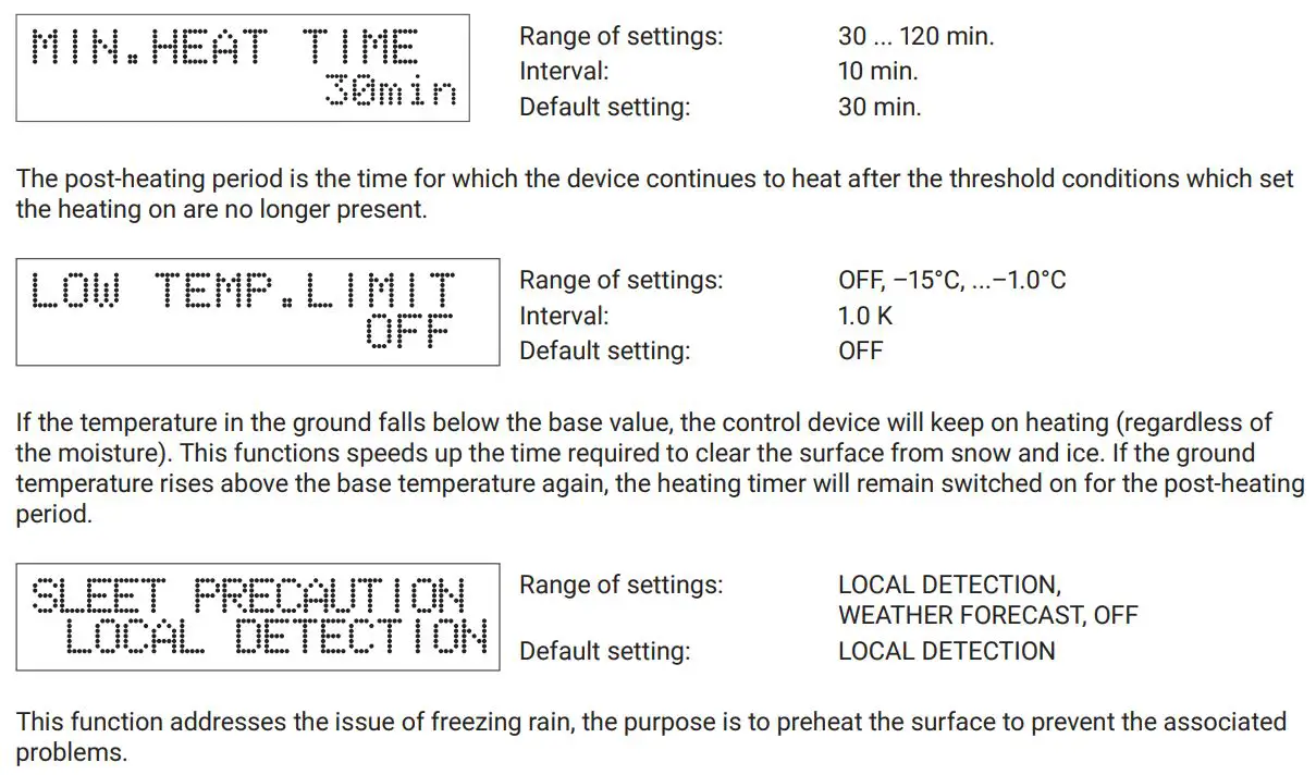 nVent RAYCHEM VIA-DU-20 Electronic Control Unit Instruction Manual - The moisture threshold determines the level of moisture
