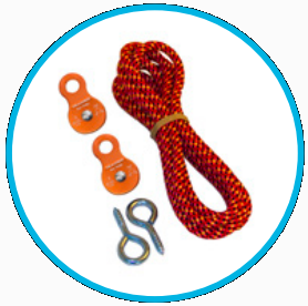 TRANGO Rock Prodigy Natural Hangboard System - Pulley Kit