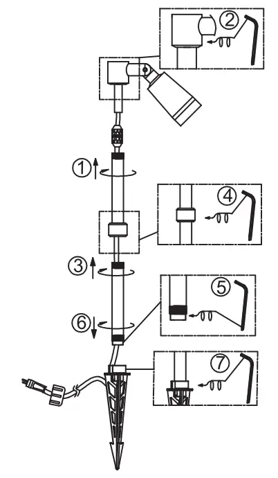 HALCYON EX106 Dimmable Landscape Spike Spot 2