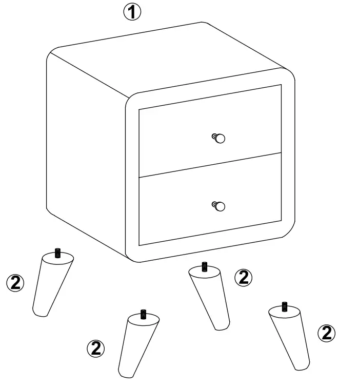 ModernLuxe WF294739 Upholstered Platform Bed - step 6