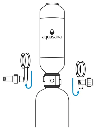 aquasana WH-WELL-UV Rhino Well Water with UV Whole House Filter - Reconnect Fittings