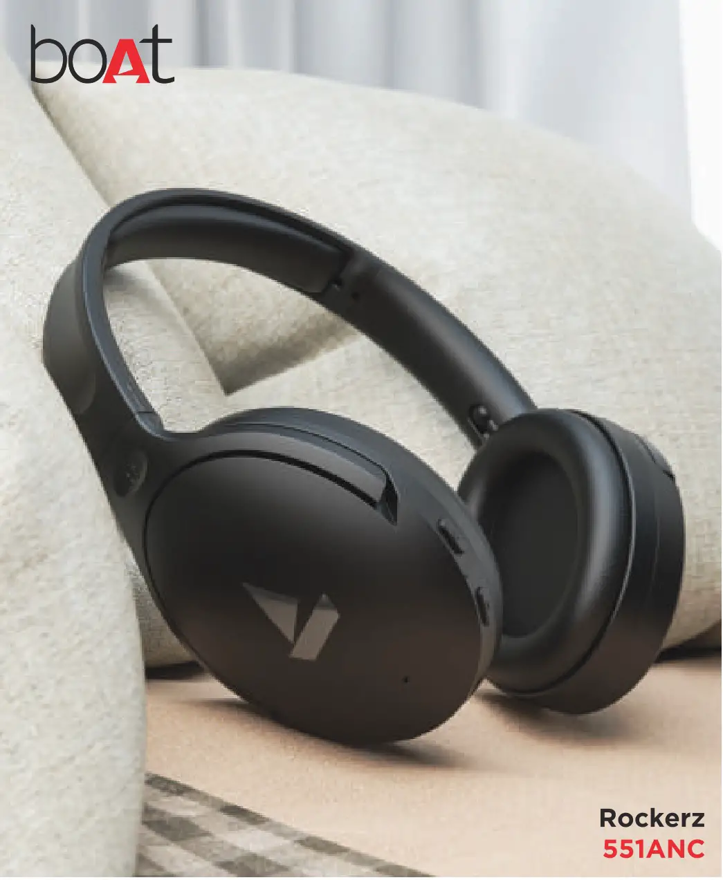 boAt Rockerz 551ANC Noise Cancelling Wireless Headphone User Manual