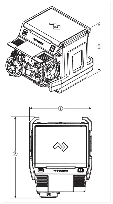Dometic CCF T Ford Console Refrigerator - Data Plate 1