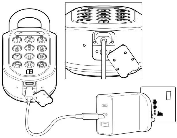 igloohome Padlock 2 Smart Lock - battery 1
