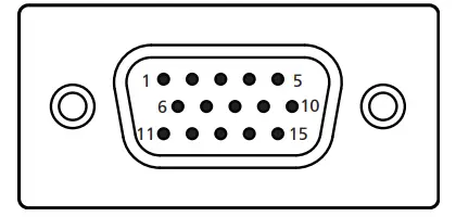 15-pin color display signal cable