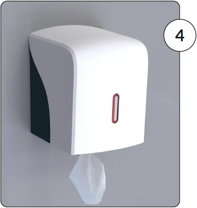 HALO-HAL60W-XX-Centrefeed-Dispenser-fig-4HALO-HAL60W-XX-Centrefeed-Dispenser-fig-4