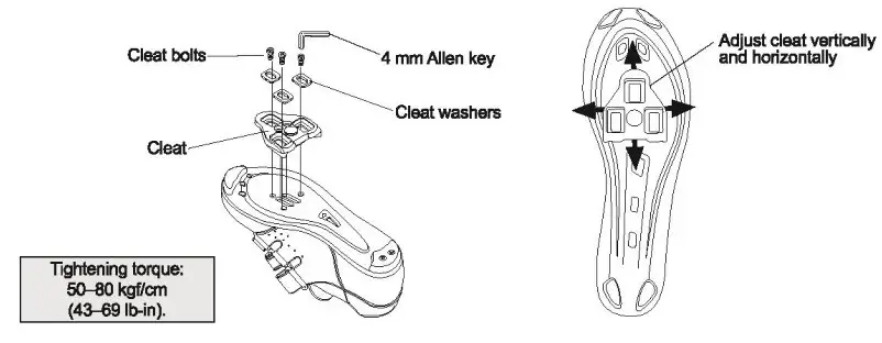 CYCORE CY-1001 Smart Pedal - Cleat Installation