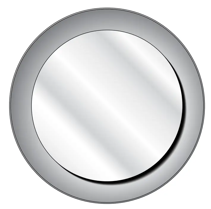 BEGA 51 191.1 Illuminated Mirror for Indoor Use