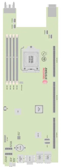 TRENTON SYSTEMS MBK8257 Industrial Motherboard - LAYOUT DRAWING