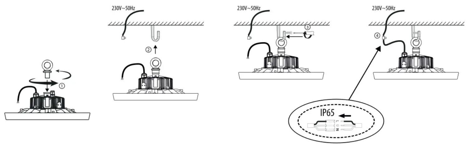 BEMKO HBP3-100 Highbay LED Parit - Fig1