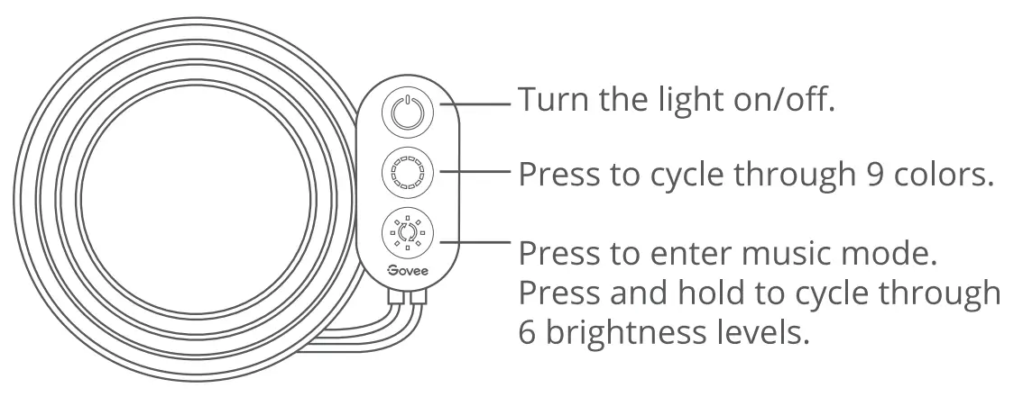 Govee H61C3 RGBIC LED Neon Rope Light for Desks -