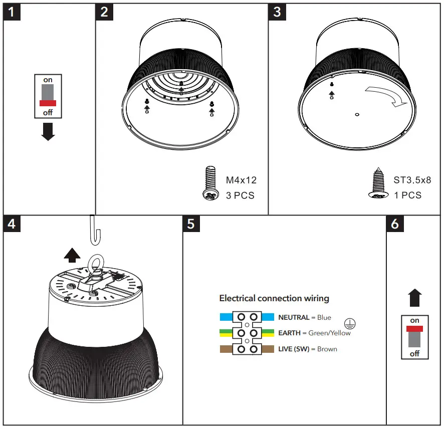 Lumineux UK 430684 Blakeley Pendant Range - INSTALLATION INSTRUCTIONS