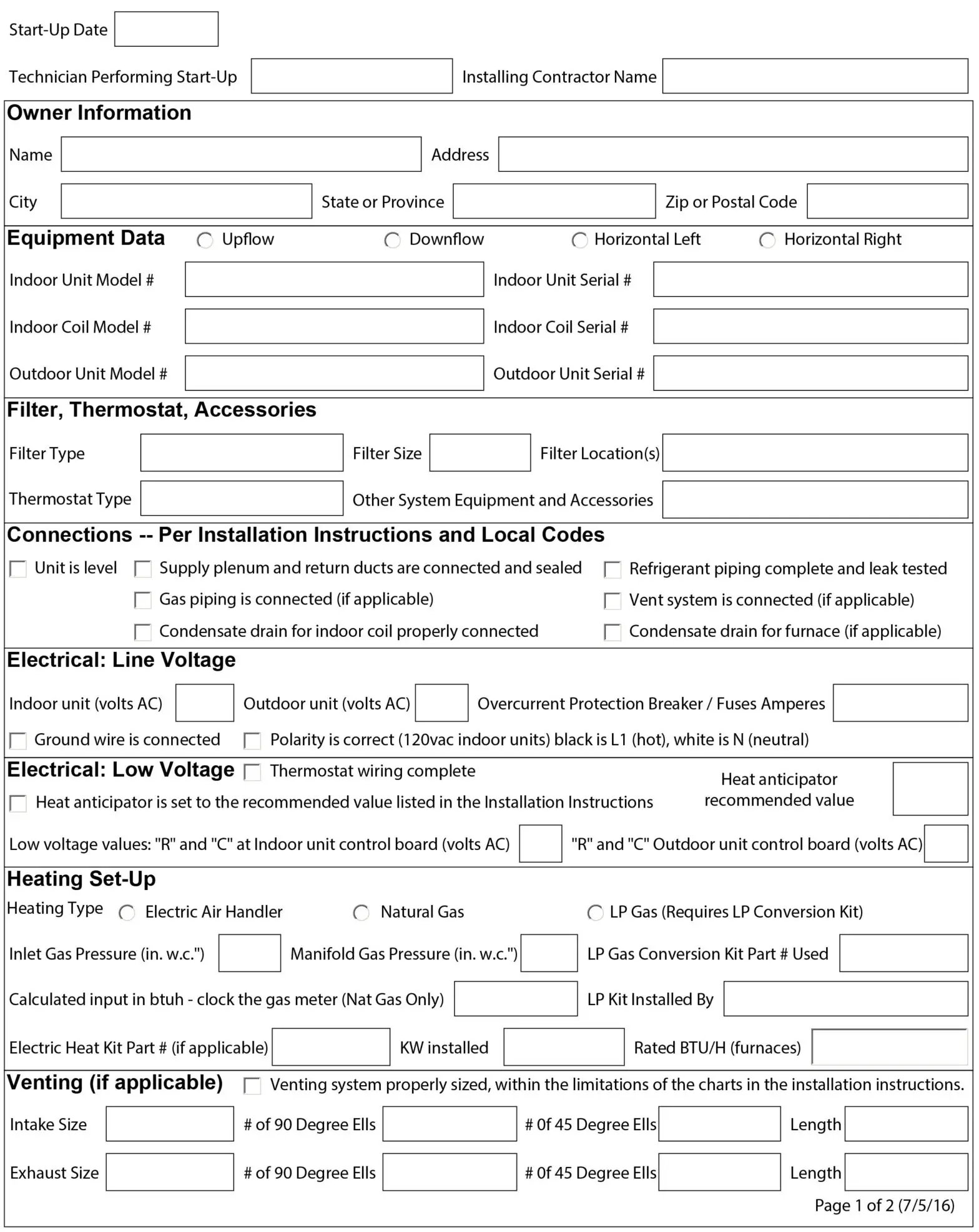 Fraser Johnston R 410A Outdoor Split System Air Conditioning - sheet 1